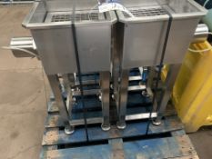 Two Stainless Steel Sterilisers, approx. 0.48m lon