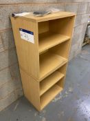 Two Light Oak Veneered Bookcases