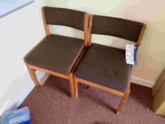 Two Fabric Upholstered Stand Chairs