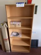 Two Light Oak Veneered Bookcases