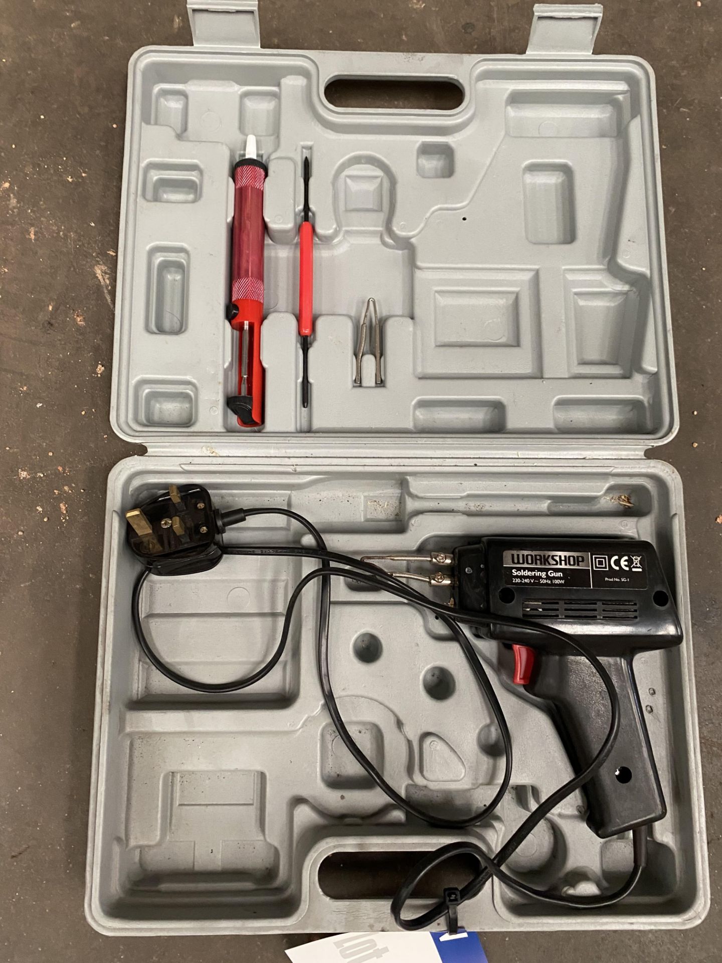 Workshop Soldering Gun, 240V, with carry case