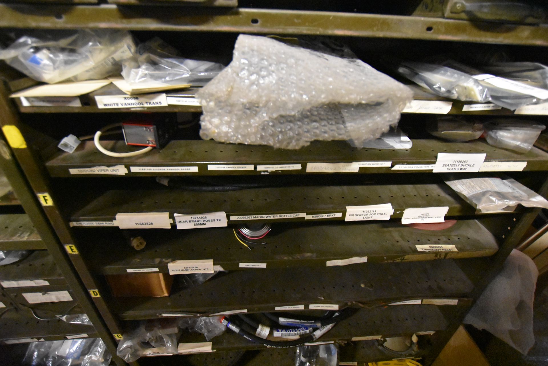 Double Bay Steel Rack, with drawers and contents i - Image 19 of 22