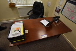 Double Pedestal Desk, with swivel armchair (Please