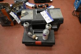 Two Toolboxes, containing coach seat fabric repair