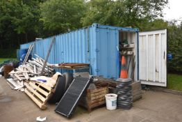 Steel Cargo Container, 11.8m long, with residual c