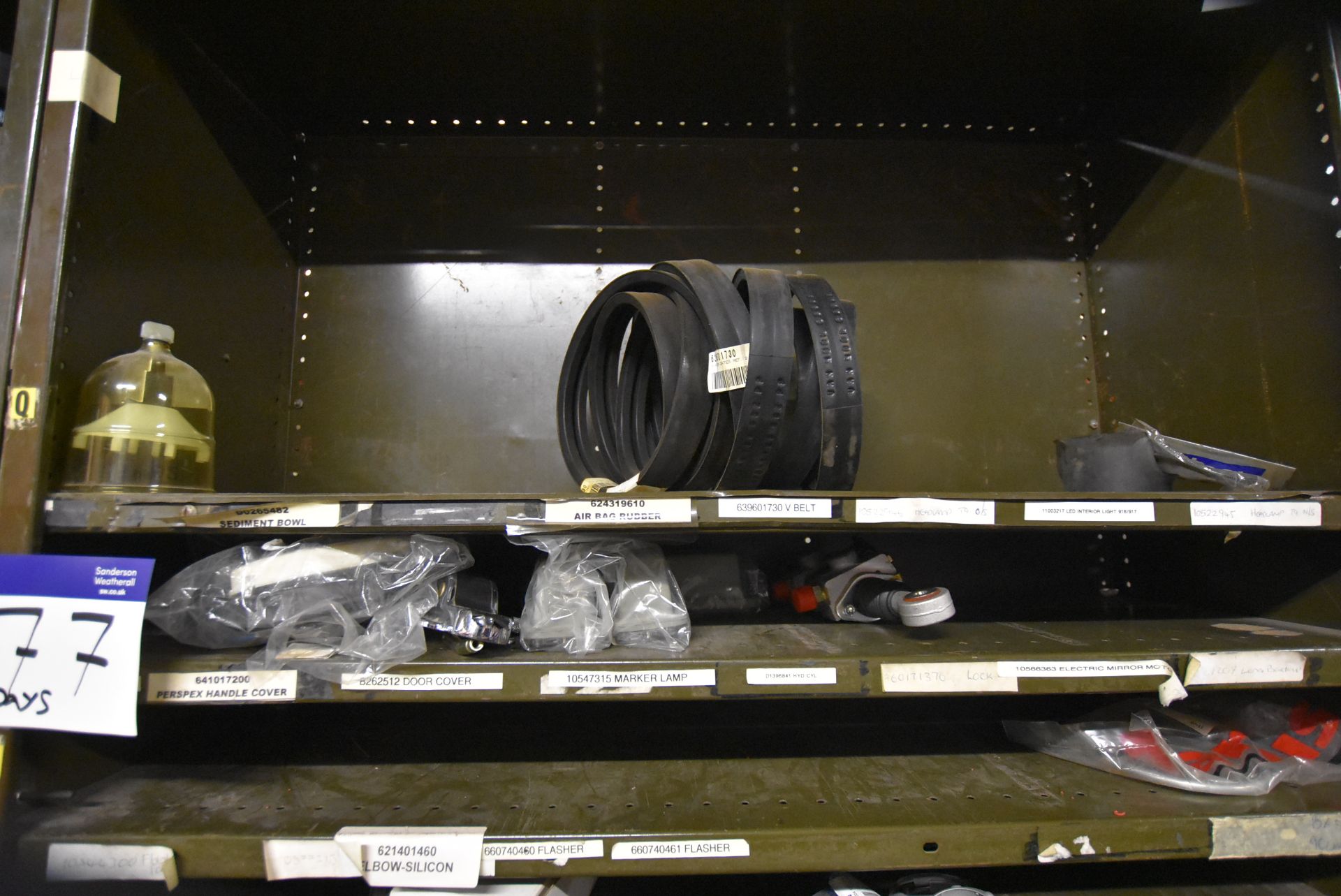 Double Bay Steel Rack, with drawers and contents i - Image 14 of 22