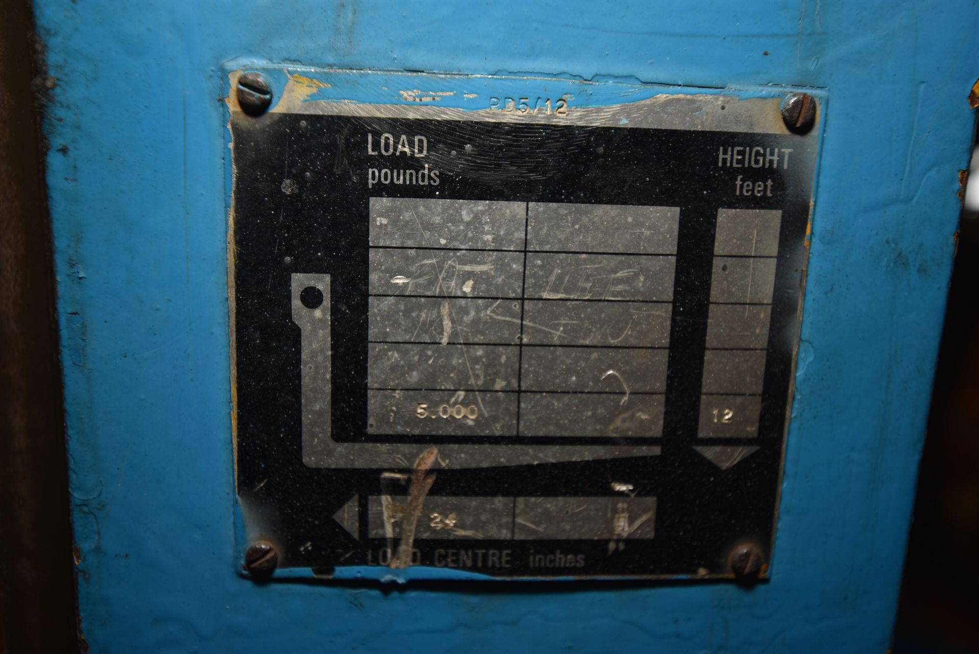 Boss PD5/14 DIESEL ENGINE FORK LIFT TRUCK, serial - Image 7 of 7