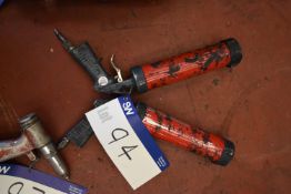 Two Sealey 220mm Air Caulking Guns (Please note -