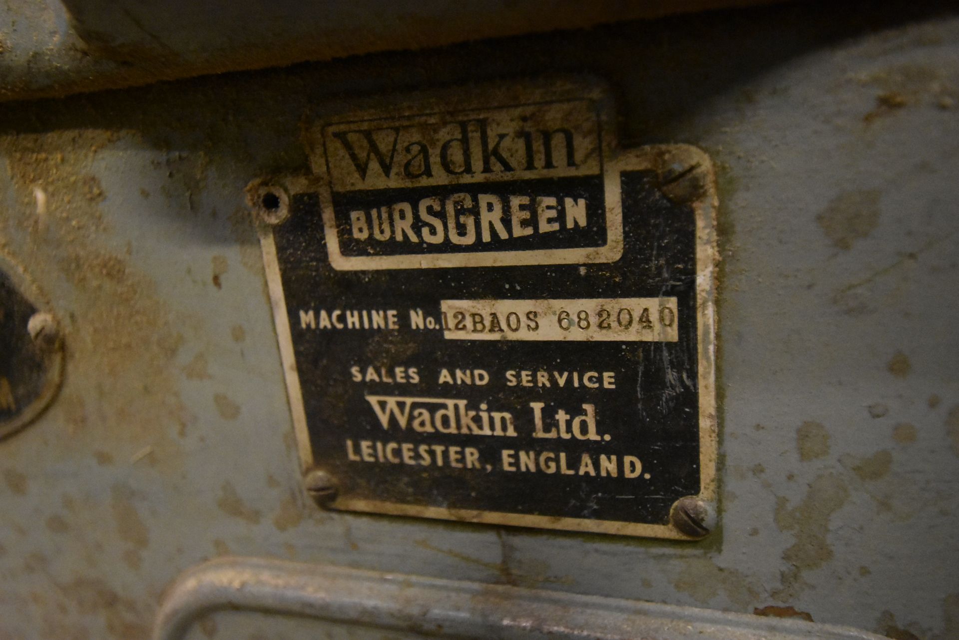 Wadkin Bursgreen 12BAOS Planer Thicknessing Machin - Image 3 of 4