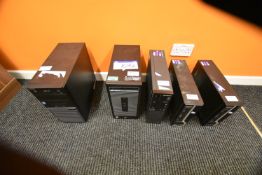 Five Assorted Personal Computers (hard disks forma