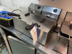 Bench Top Twin Basket Deep Fat Fryer, 240V