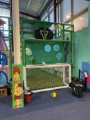 SINGLE TIER CHILDREN’S SOFT PLAY FOOTBALL PITCH STRUCTURE, approx. 9.6m long x 3m wide x 3.8m