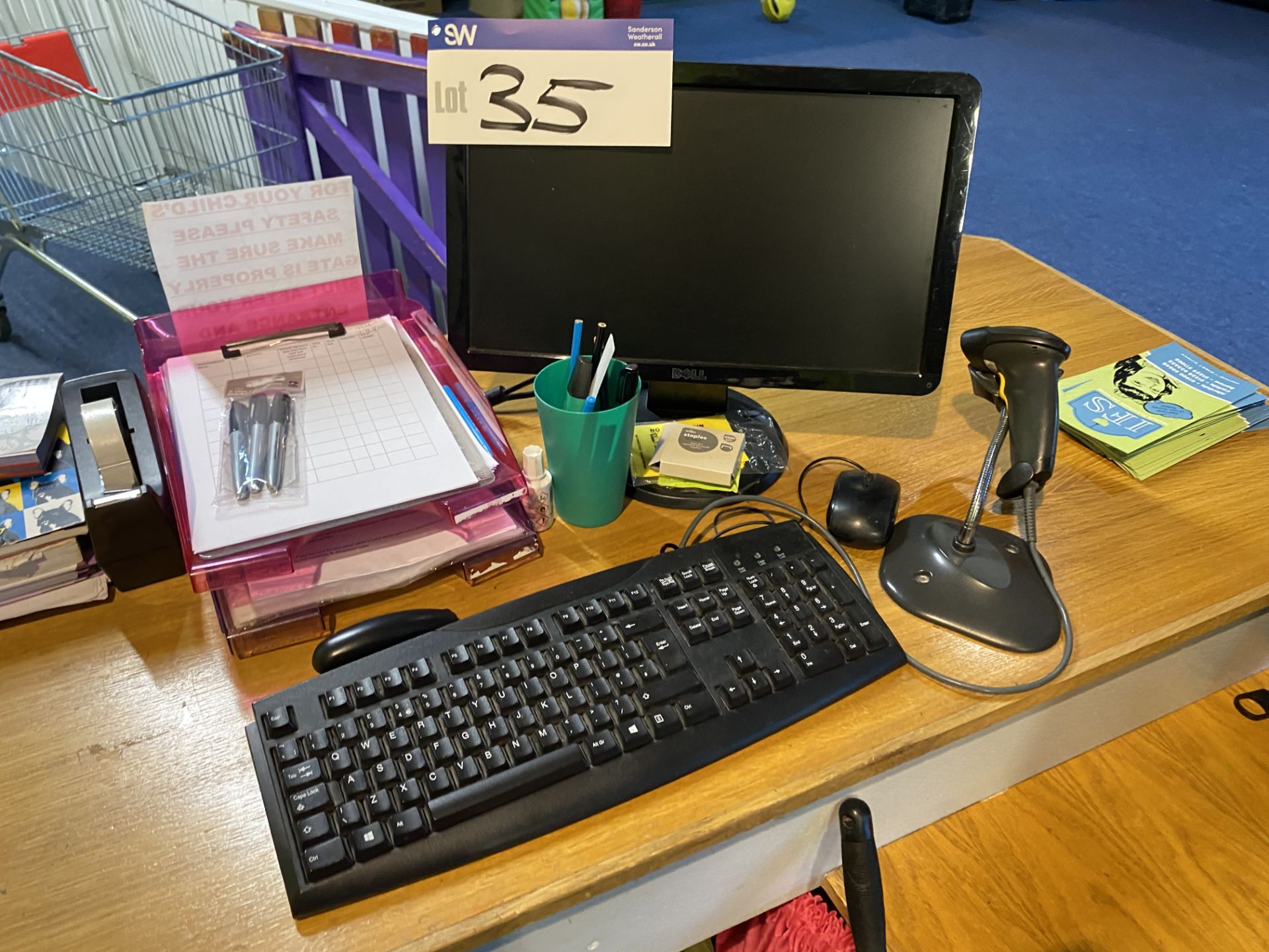 Packard Bell Intel Pentium Personal Computer (hard disk removed), with flat screen monitor,