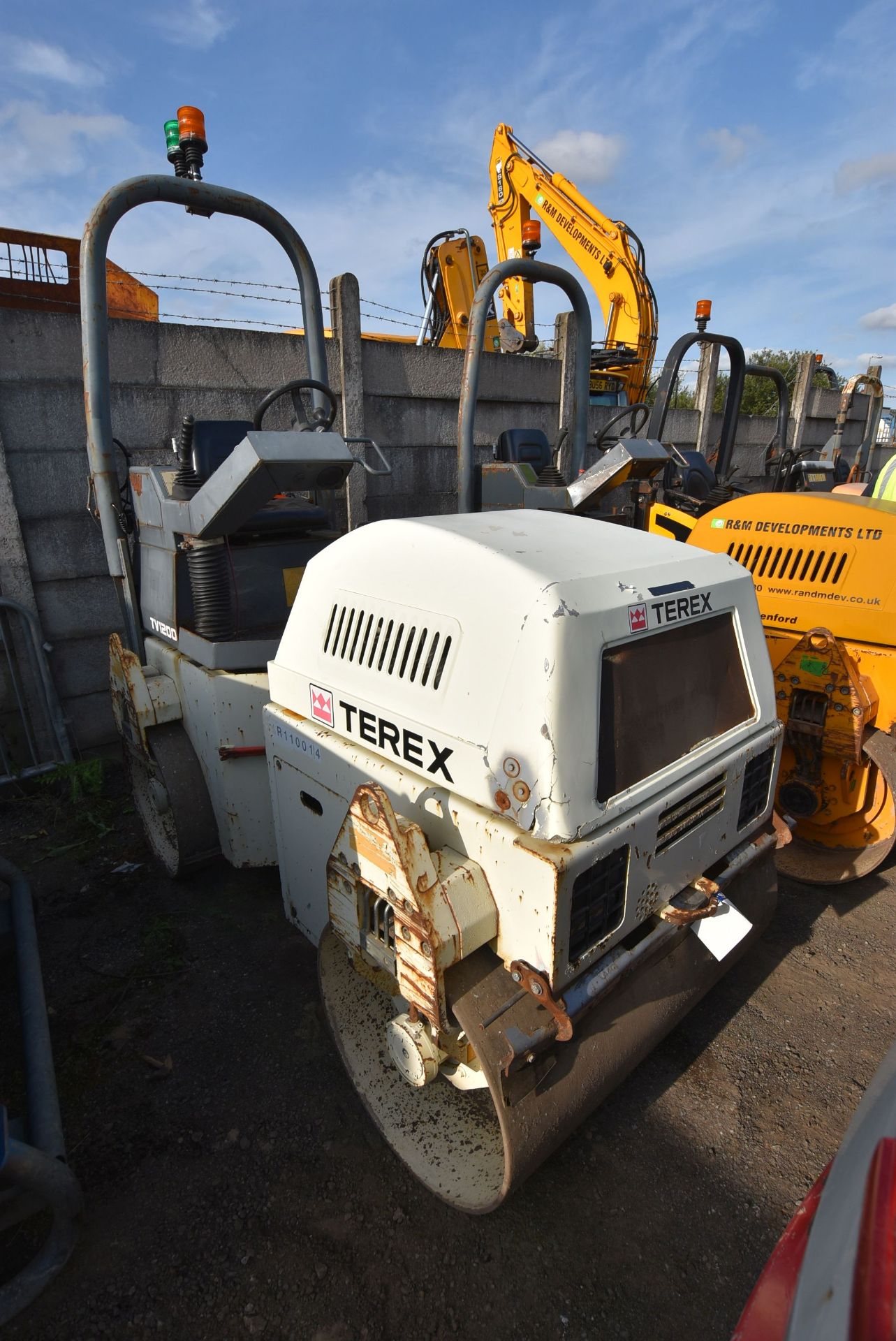 Benford Terex TV1200KSLRF VIBRATORY ROLLER, VIN SLBT00RZE701CD003, year of manufacture 2007, - Image 2 of 5