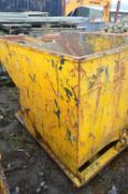 Steel Fork Truck Tip Skip, approx. 1.95m (lot located at Moorfield Drive, Altham, Accrington,