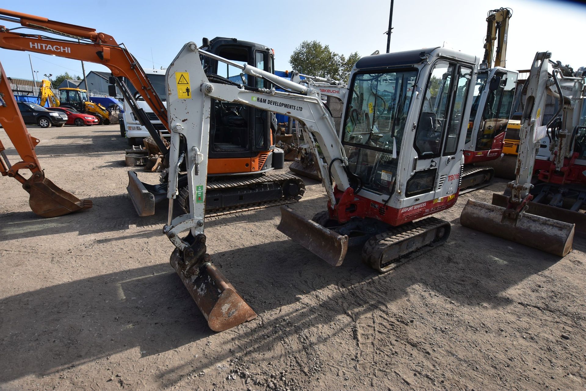 Takeuchi TB016 1.5T TRACKED EXCAVATOR, serial no. 116116442, year of manufacture 2014, indicated