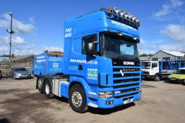 Scania 164G 580 V8 6x2 TRACTOR UNIT, registration no. L11 RMD (cherished plate not included with