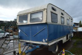 Twin Axle Showmans Living Wagon / Drawbar Trailer, approx. 7.7m long on body (lot located at