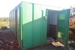 Welfare/ Toilet Cabin, approx. 2.5m x 2.7m x 2.25m high (lot located at Moorfield Drive, Altham,