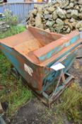 Steel Fork Truck Tip Skip, approx. 1.4m (lot located at Moorfield Drive, Altham, Accrington,