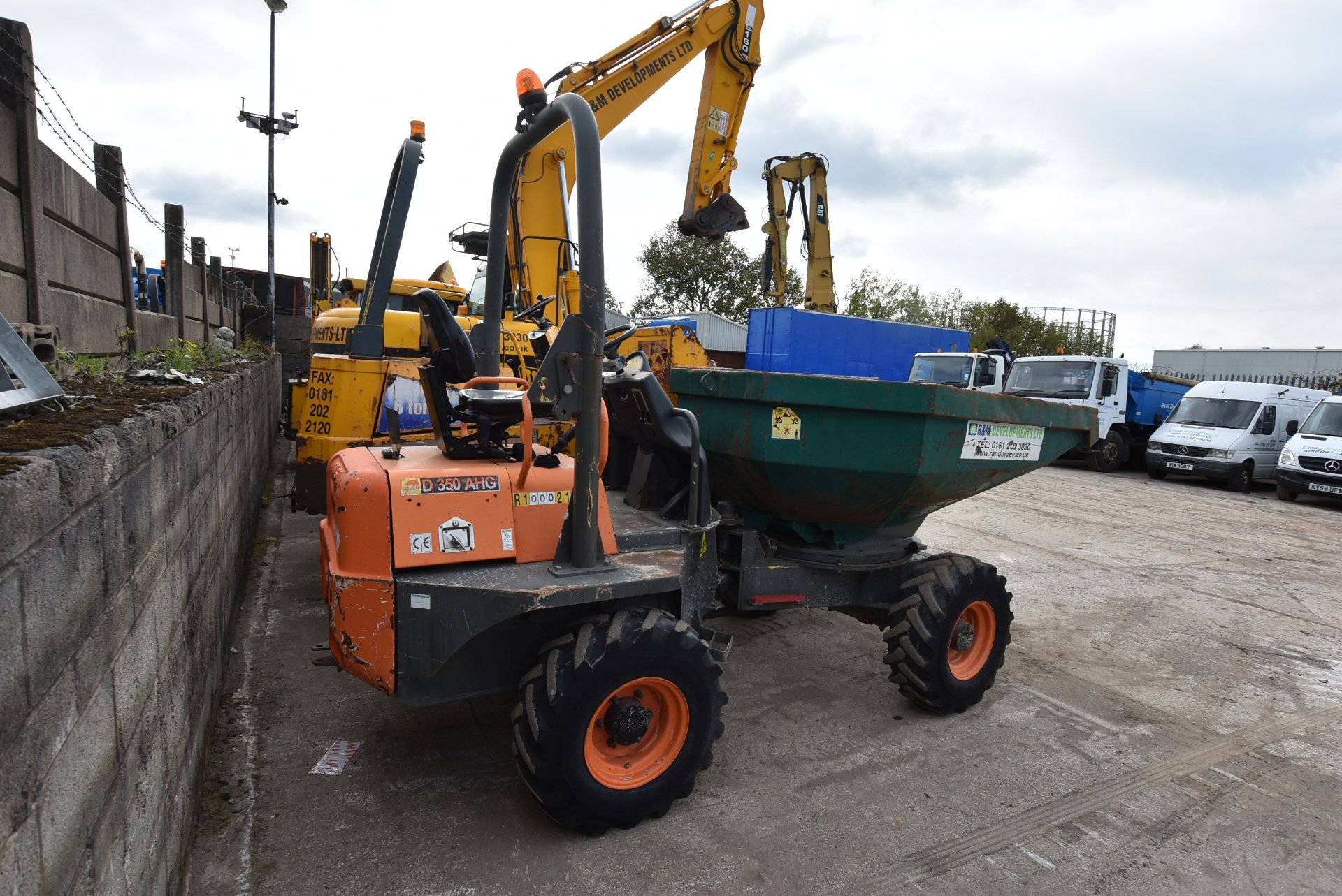 Ausa D350AHG 3T SWIVEL ARTICULATED DUMPER, serial no. 65165015, year of manufacture 2011, hours - Image 3 of 7