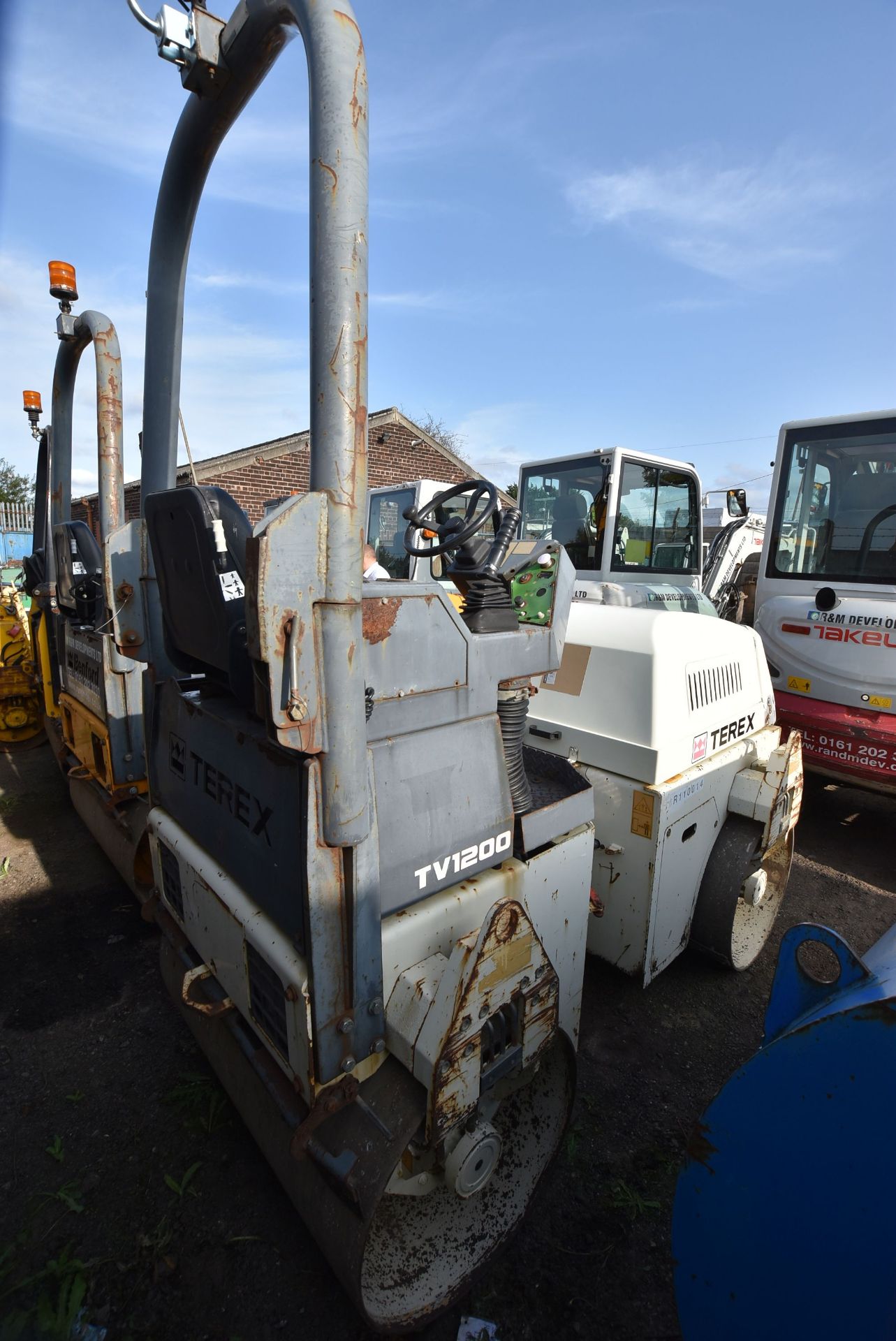 Benford Terex TV1200KSLRF VIBRATORY ROLLER, VIN SLBT00RZE701CD003, year of manufacture 2007, - Image 3 of 5