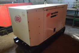 Ingersoll Rand G33 30kVA GENERATOR SET, serial no. 003305009491, indicated hours 06482 (lot