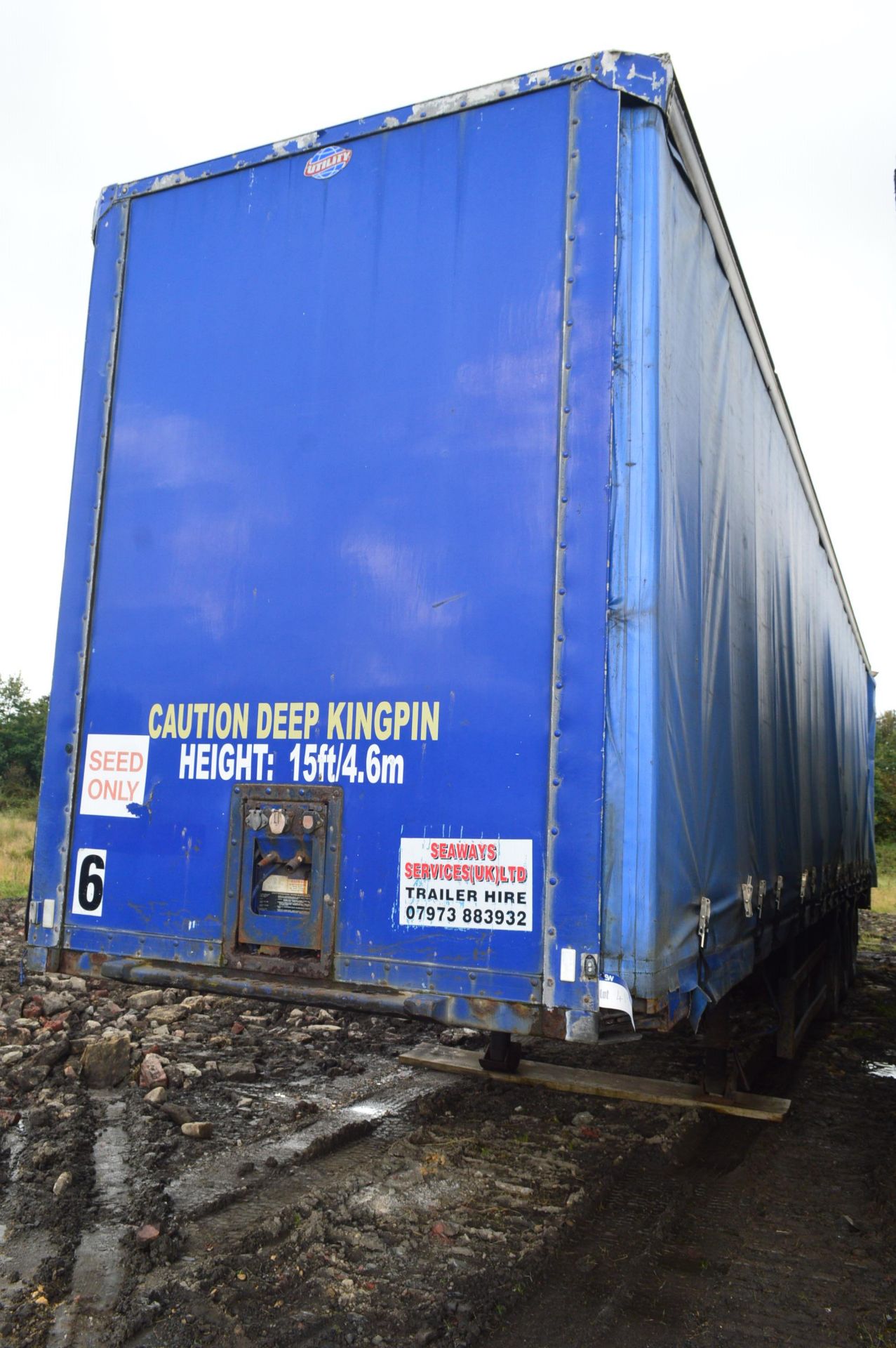 SDC Tri Axle Curtainside Trailer, VIN SDCC64553AAA59455, year of manufacture 2005, 39,000kg max. - Image 2 of 12