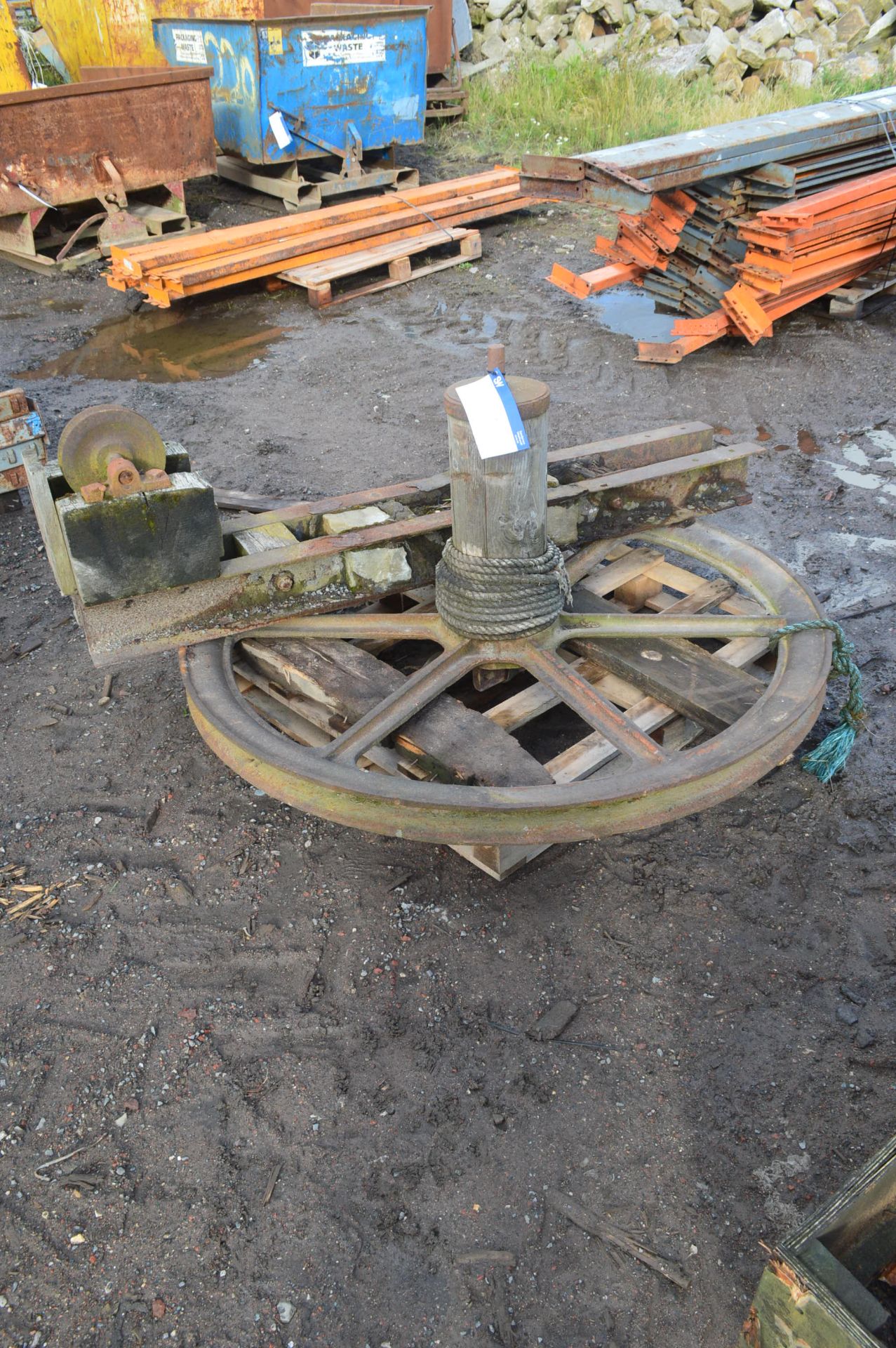 Wire Dispensing Reel, as set out on pallet (lot located at Moorfield Drive, Altham, Accrington,