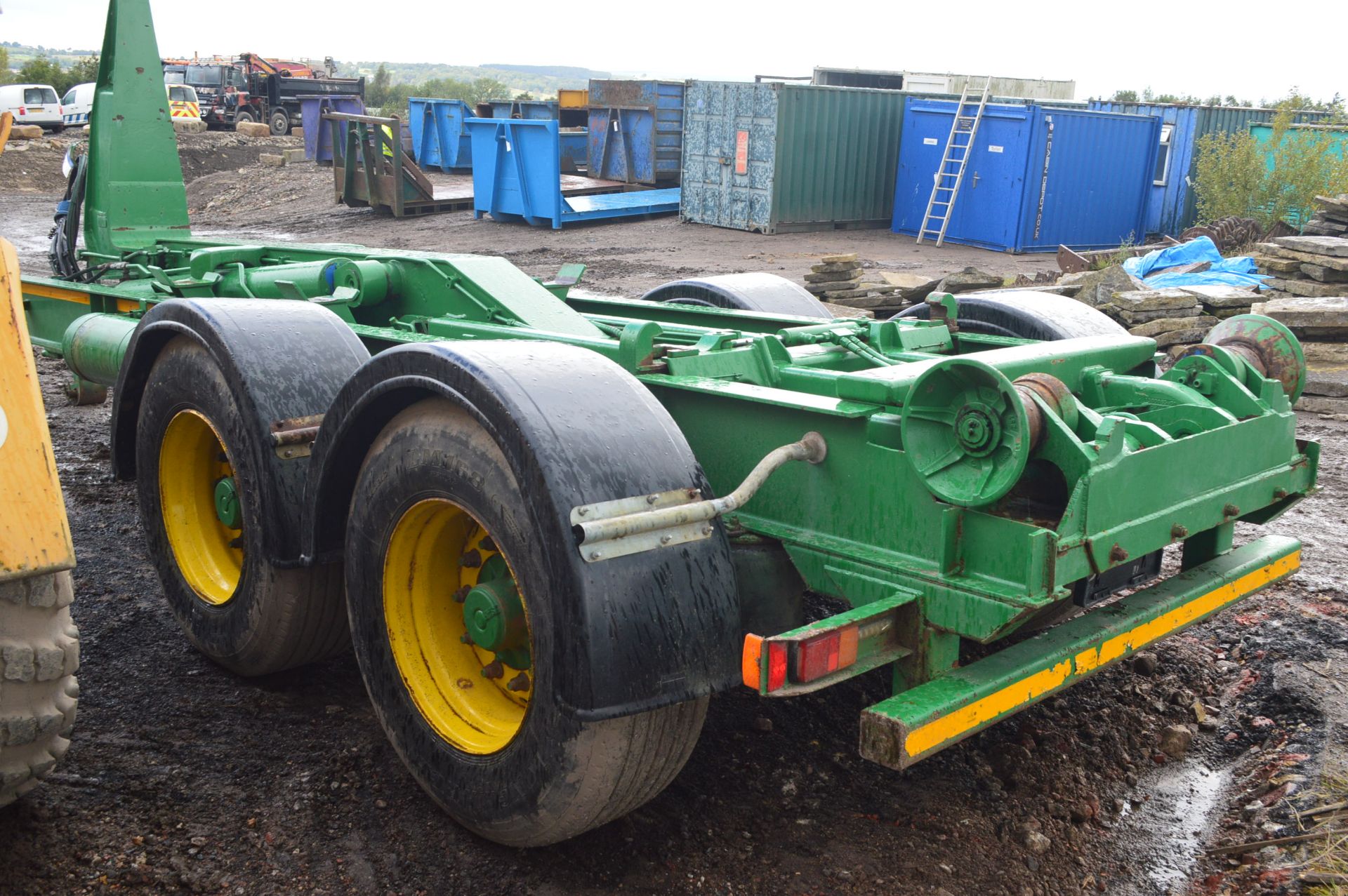 TANDEM AXLE HOOK LOADING TRAILER (lot located at Moorfield Drive, Altham, Accrington, Lancashire, - Image 2 of 6