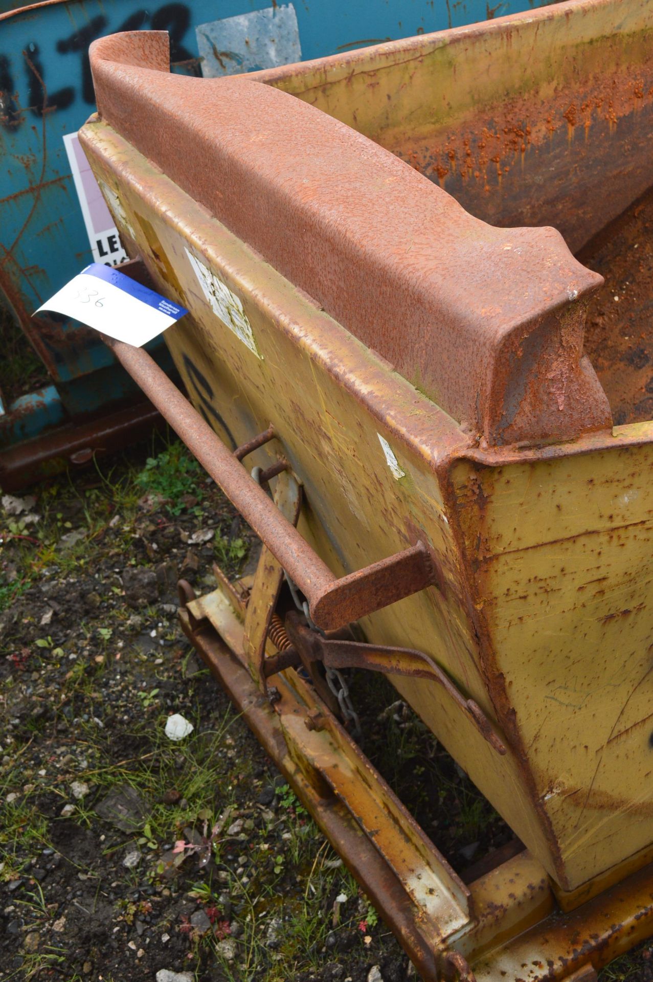 Steel Fork Truck Tip Skip, approx. 1.4m (lot located at Moorfield Drive, Altham, Accrington, - Image 3 of 3
