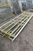 Four Galvanised Steel Gates, each approx. 4.5m long (lot located at Moorfield Drive, Altham,