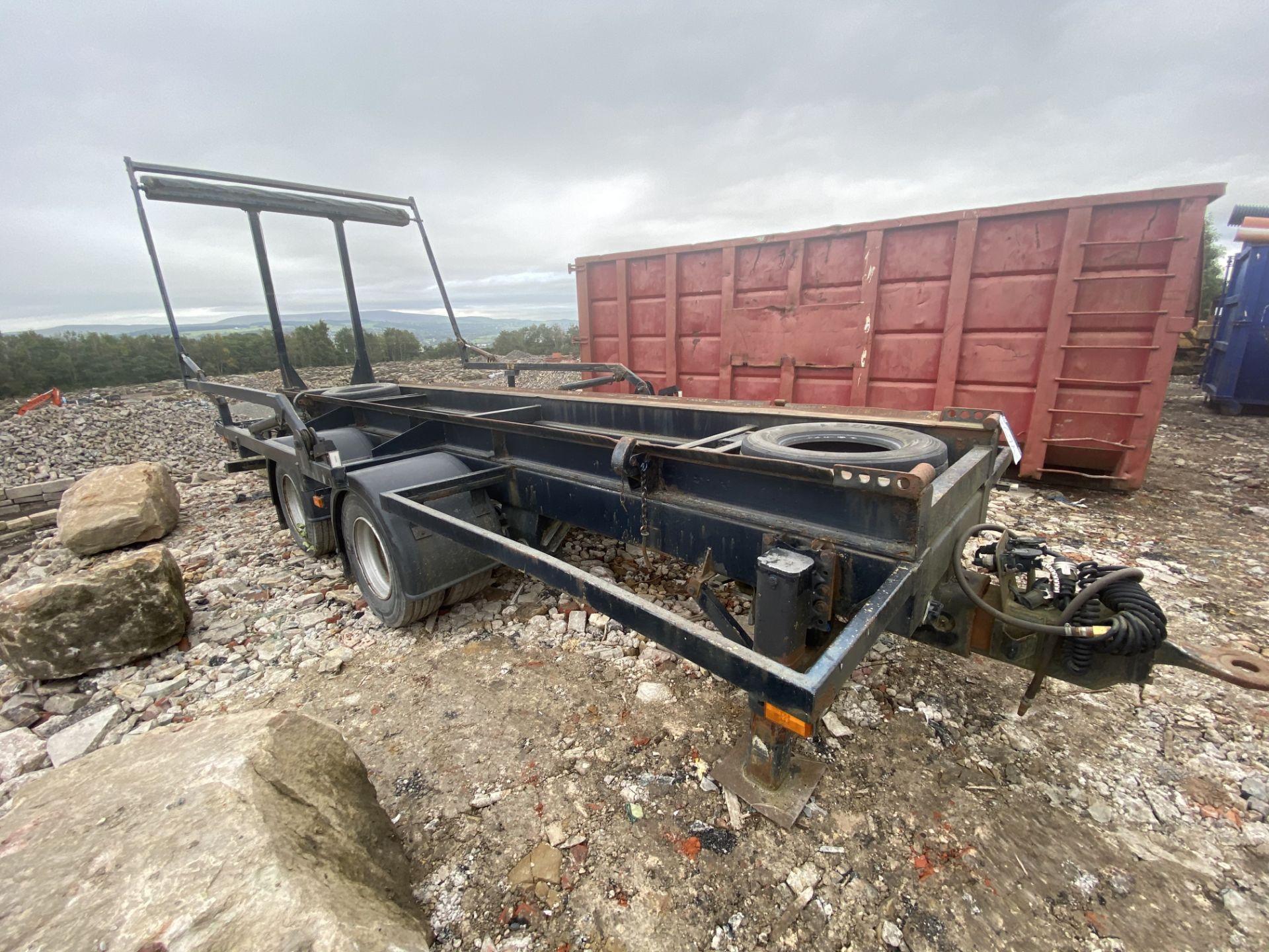 Tandem Axle Hook Grab Skip Trailer, (lot located at Moorfield Drive, Altham, Accrington, Lancashire, - Image 2 of 4