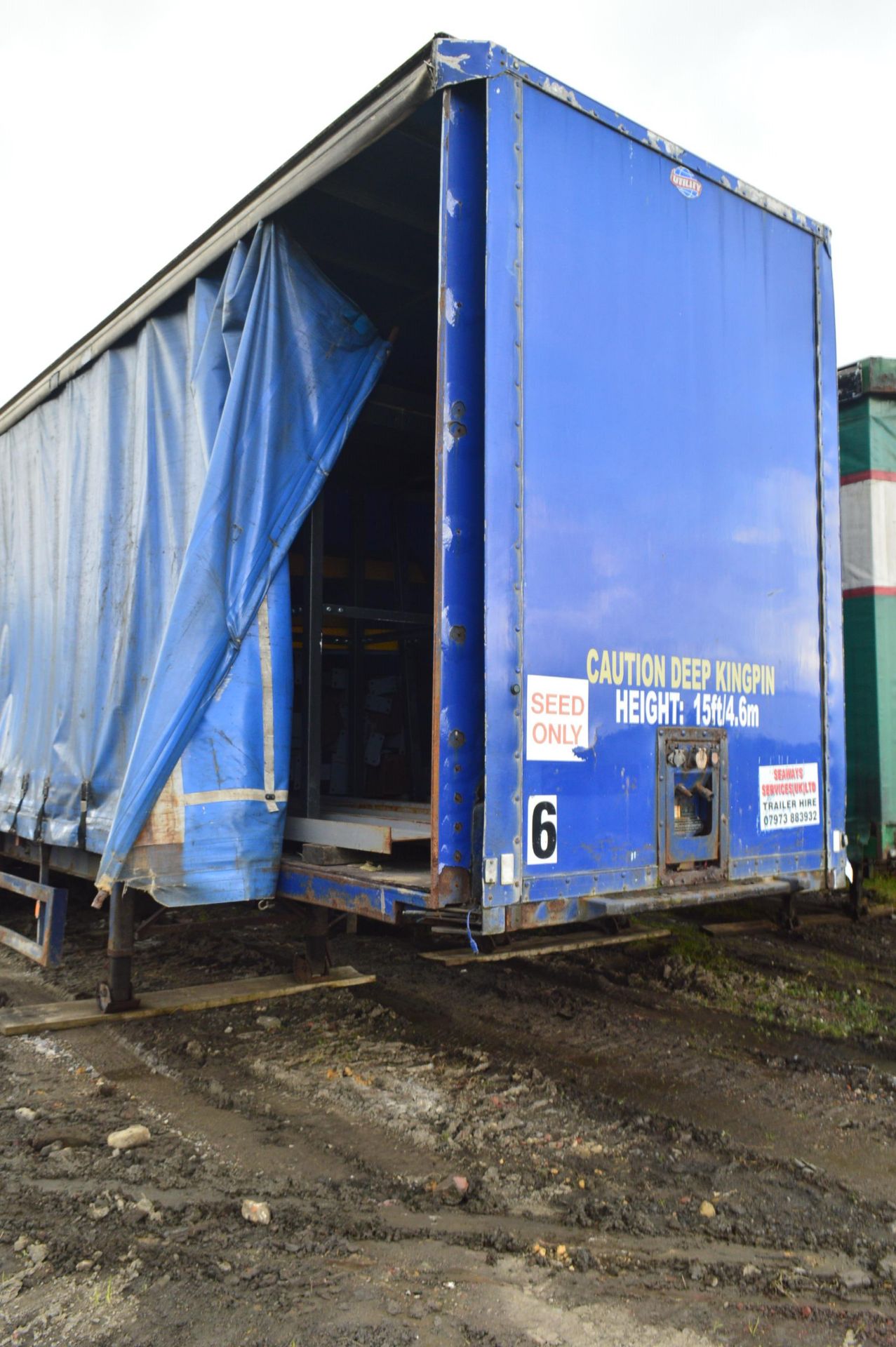 SDC Tri Axle Curtainside Trailer, VIN SDCC64553AAA59455, year of manufacture 2005, 39,000kg max. - Image 10 of 12