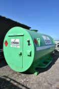 10,000 LITRE BUNDED PORTABLE FUEL OIL STORAGE TANK