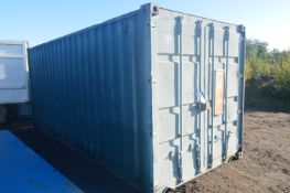 20ft Steel Cargo Shipping Container (lot located at Moorfield Drive, Altham, Accrington, Lancashire,