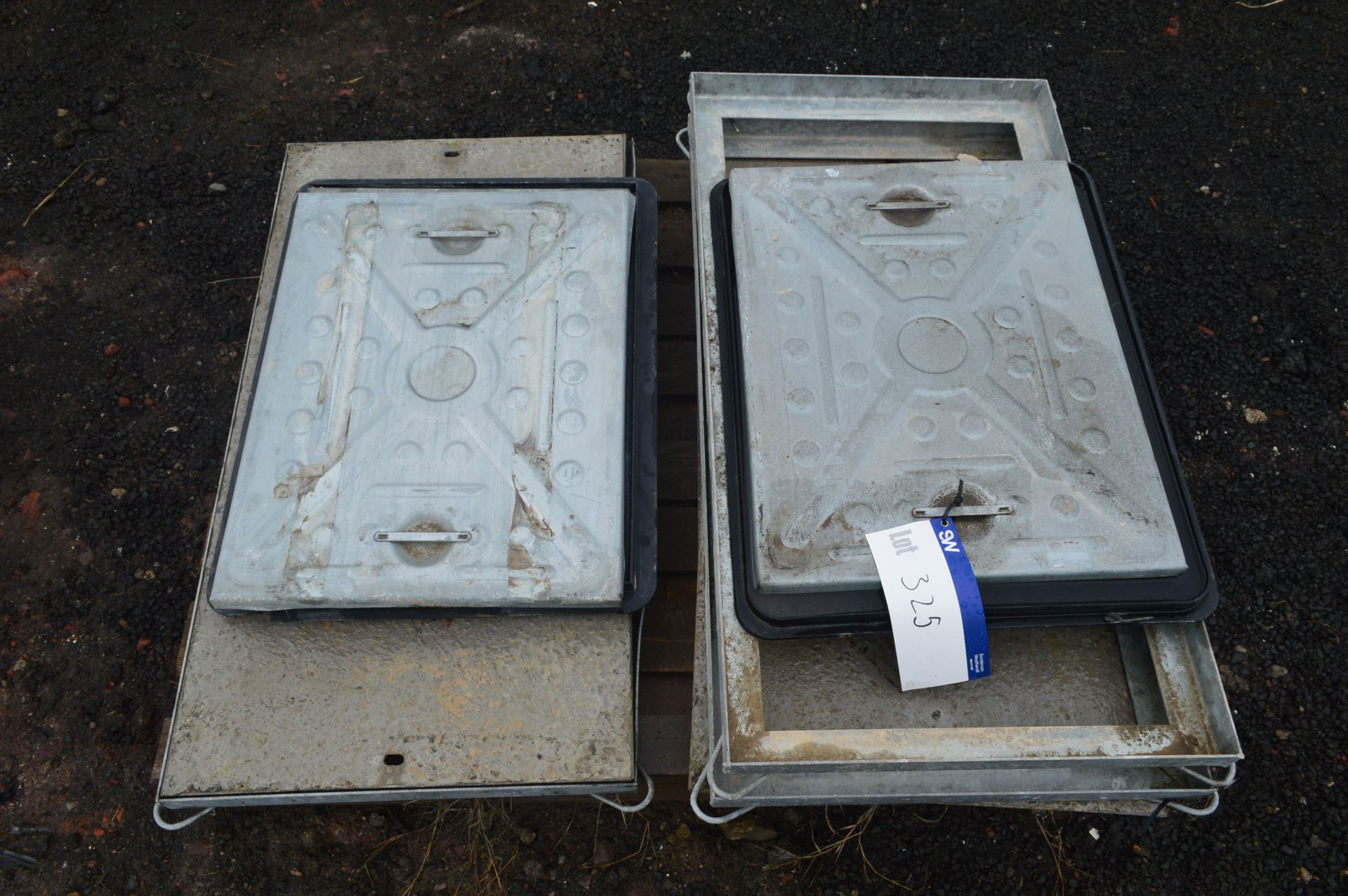 Assorted Man Hole Covers, as set out on pallet (lot located at Moorfield Drive, Altham, - Image 2 of 2