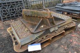 Two Man Hole Covers, as set out on pallet (lot located at Moorfield Drive, Altham, Accrington,