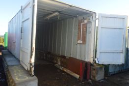 20ft Steel Cargo Container (no floor) (lot located at Moorfield Drive, Altham, Accrington,
