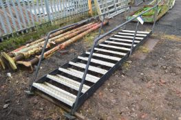 13 Rise Steel Staircase, approx. 4.4m x 920mm wide (lot located at Moorfield Drive, Altham,