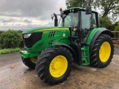 John Deere 6150M AGRICULTURAL TRACTOR, year of manufacture 2014, with auto quad transmission, 40kph,