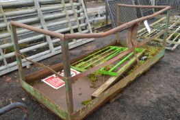 Personnel Cage, approx. 2.6m x 1.2m (lot located at Moorfield Drive, Altham, Accrington, Lancashire,