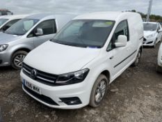 Volkswagen Caddy C20 Highline TDI Diesel Panel Van, registration no. YD16 WKK, date first registered