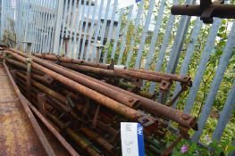 Scaffolding Beams, as set out in one stillage (lot located at Moorfield Drive, Altham, Accrington,