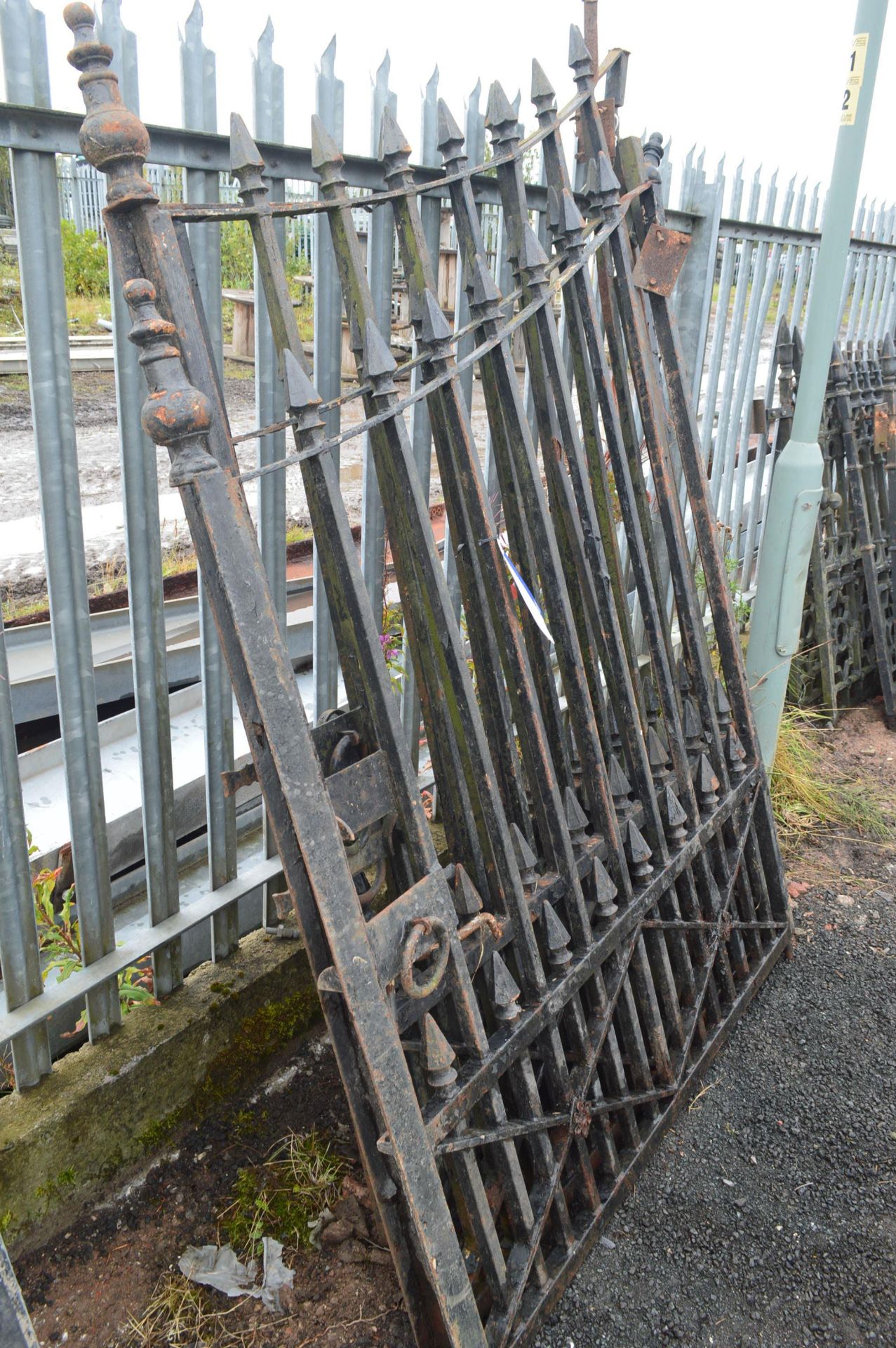 Four Section Cast Iron Gate, each section up to approx. 1.7m x 2.3m high (lot located at Moorfield