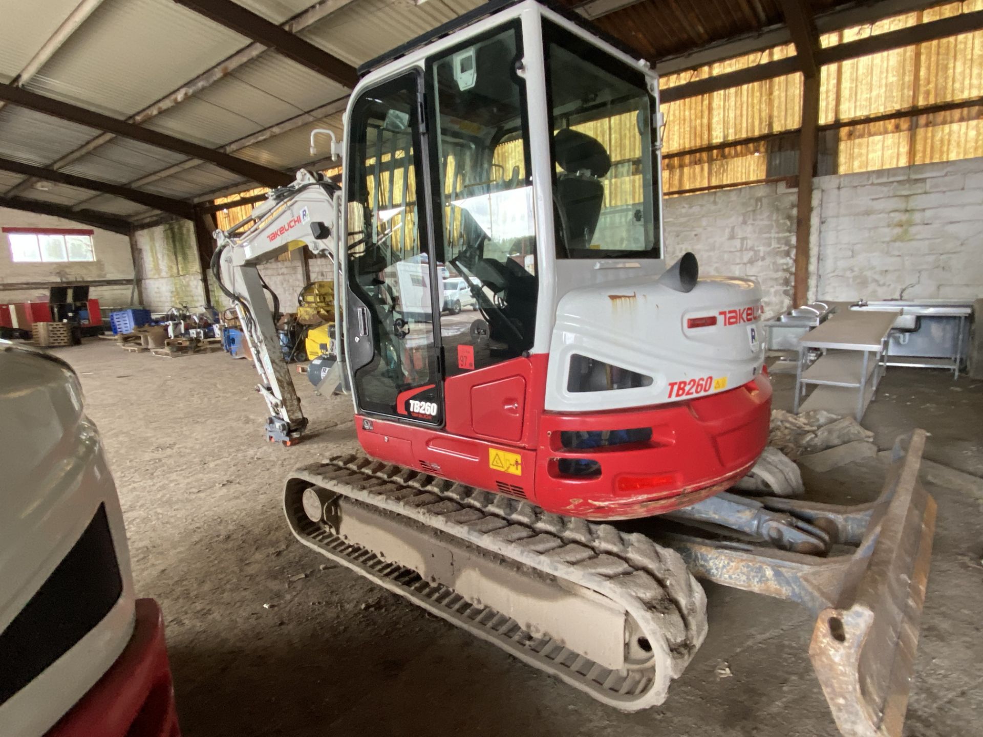 Takeuchi TB260 TRACKED EXCAVATOR, serial no. 126002686, year of manufacture 2018 indicated hours - Image 4 of 7