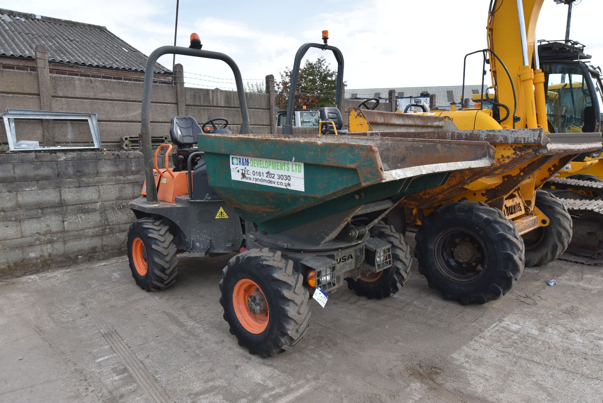 Ausa D350AHG 3T SWIVEL ARTICULATED DUMPER, serial no. 65165015, year of manufacture 2011, hours