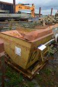 Steel Fork Truck Tip Skip, approx. 1.4m (lot located at Moorfield Drive, Altham, Accrington,