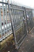 Two Section Steel Gate, each section approx. 1.4m x 2m high (lot located at Moorfield Drive, Altham,