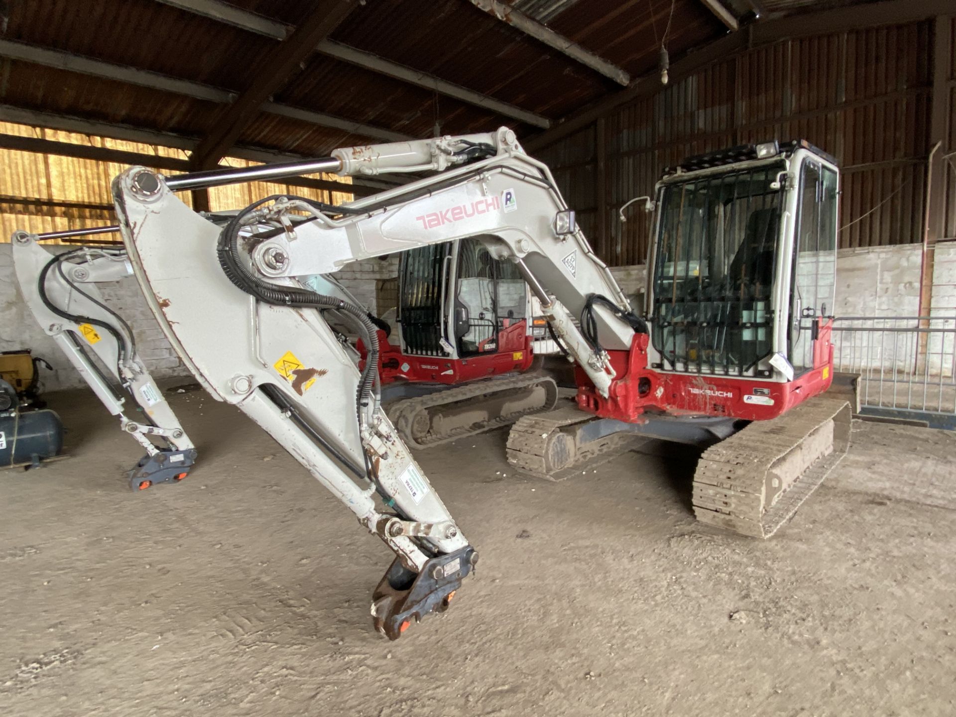 Takeuchi TB260 COMPACT TRACKED EXCAVATOR, serial no. 126001.690, year of manufacture 2016, indicated